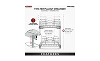 Rev-a-Shelf Kitchen Cabinet Pullout Shelf Organizer, 12 x 18 In, 5WB2-1218CR-1