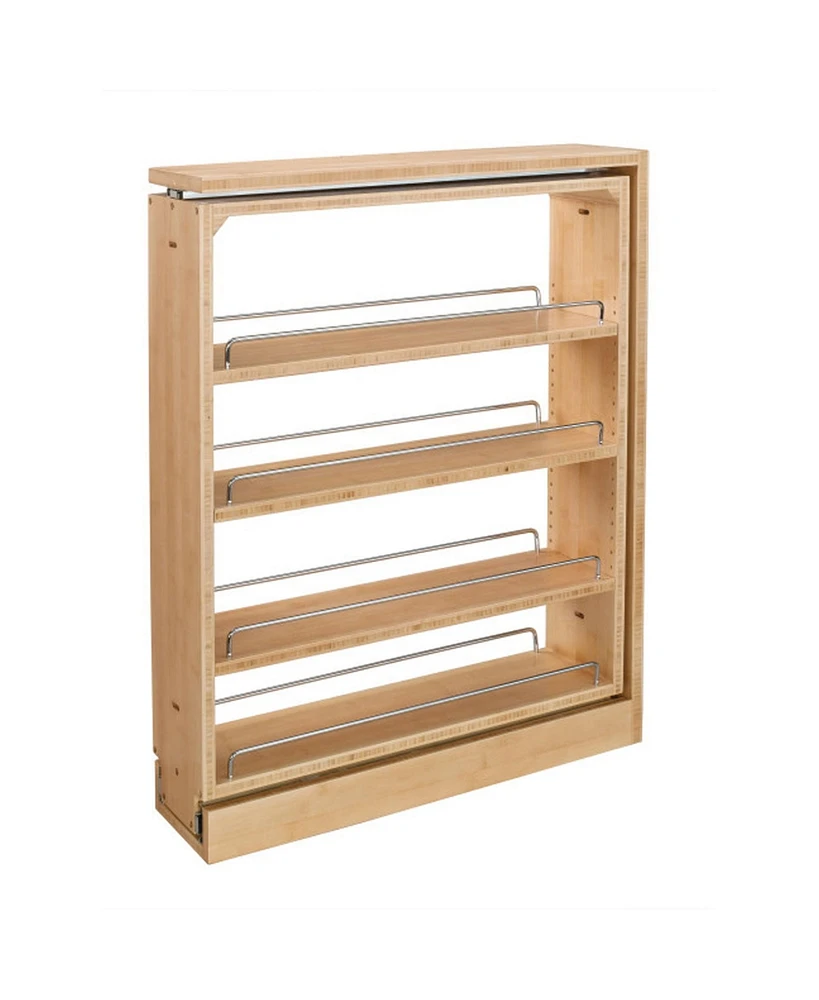 Rev-a-Shelf 6" Pullout Kitchen Cabinet Filler Organizer Spice Rack, 432-bf-6C