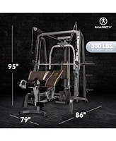 Marcy Deluxe Diamond Elite Smith Cage Home Workout Total Body Gym Machine System