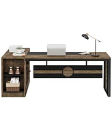 Tribesigns 78.74-Inch Executive Desk, L