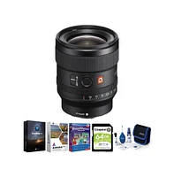 Sony Alpha Fe 24mm f/1.4 Gm Lens with Software Suite and Accessory Bundle