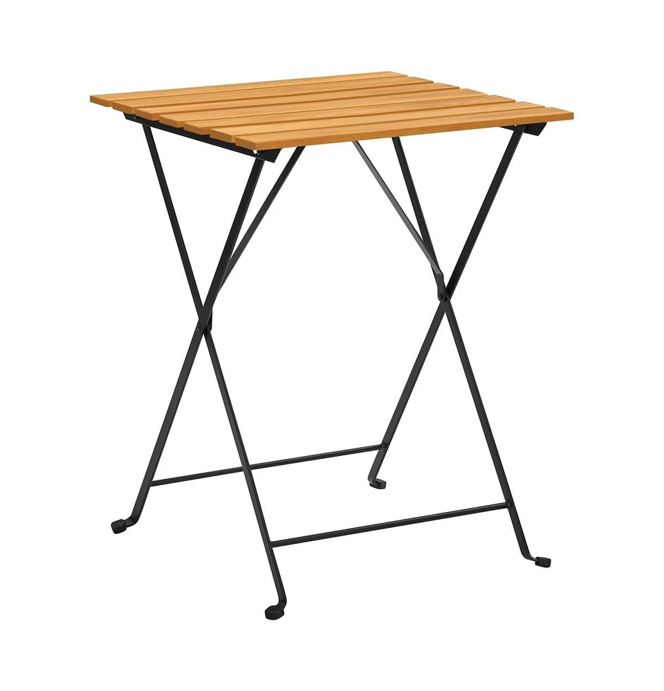 vidaXL Bistro Table 21.7"x21.3"x28" Solid Acacia Wood