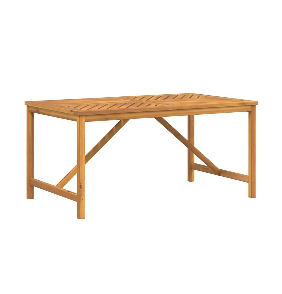 vidaXL Patio Dining Table 59.1"x35.4"x29.1" Solid Wood Acacia