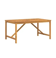 vidaXL Patio Dining Table 59.1"x35.4"x29.1" Solid Wood Acacia