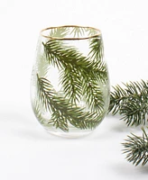 8 Oak Lane Evergreen Stemless Wine Glass