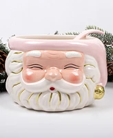 8 Oak Lane Santa Ceramic Punch Bowl