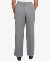 Alfred Dunner Women's Copenhagen Soft Heather Microfiber Short Length Pants