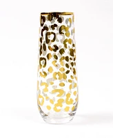 8 Oak Lane Leopard Streamless Champagne Glass