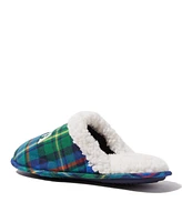 Dearfoams Men's Papa Bear Plaid Dad Scuff Slipper