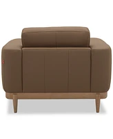 Jharli Leather Accent Chair, Created for Macy's