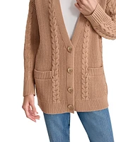 Dkny Jeans Women's Cable-Knit Cardigan