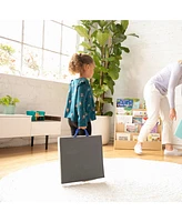 ECR4Kids Mobile Cushion Cart and SoftZone Square Floor Cushions, Assorted