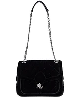 Lauren Ralph Lauren Bradley Small Velvet Convertible Bag