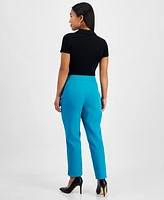 I.n.c. International Concepts Petite High-Rise Tapered Side-Slit Pants