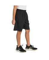 adidas Big Boys Elastic Waistband Sportwear Logo Shorts