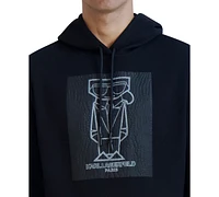 Karl Lagerfeld Paris Men's Flat Head Graphic Hoodie