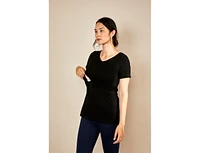 Bshirt Maternity Nursing V Neck T-shirt