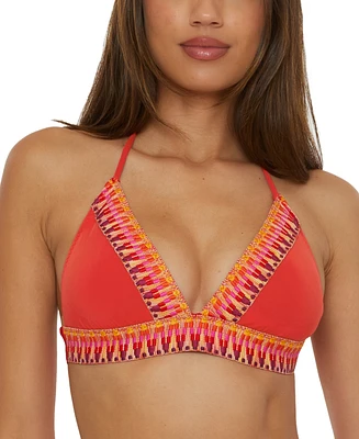 Becca Women's Fiesta Halter V-Neck Bikini Top