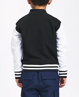 Sovereign Code Little Boys Color Blocked Patched Varsity Jacket