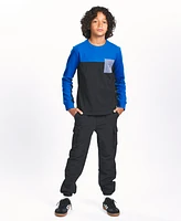 Sovereign Code Big Boys Textured Color Blocked Long Sleeve Tee