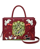 Radley London Twelve Days of Christmas Small Leather Zip-Top Satchel