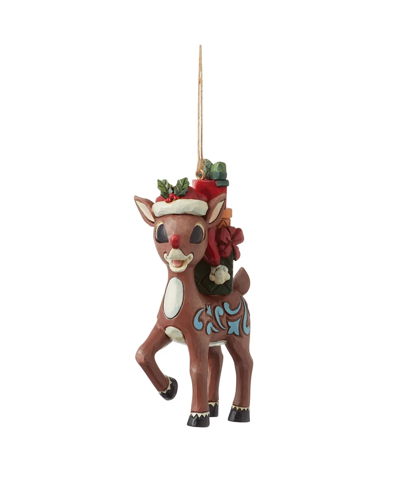 Jim Shore Rudolph with Stacked Hanging Ornament