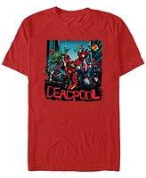 Fifth Sun Men's Deadpoop Like Avengers Short Sleeve T-Shirt