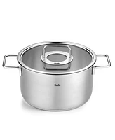 Fissler Pure Collection Stainless Steel 6.7 Quart Stock Pot with Glass Lid