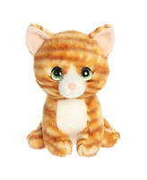 Aurora Small Nacho Orange Tabby Petites Expressive Plush Toy Orange 7"