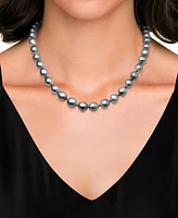 Belle de Mer Cultured Tahitian Pearl (8-10mm) 18" Collar Necklace