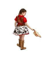 Dress Up America Cowgirl Skirt, Vest & Bandana Costume Set - Girls Kids