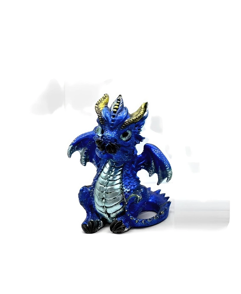 Fc Design 5.5"H Blue Dragon no Speak Figurine Decoration Home Decor Perfect Gift for House Warming, Holidays and Birthdays