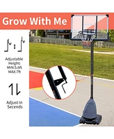 Slickblue Height Adjustable Basketball Hoop for Versatile Play