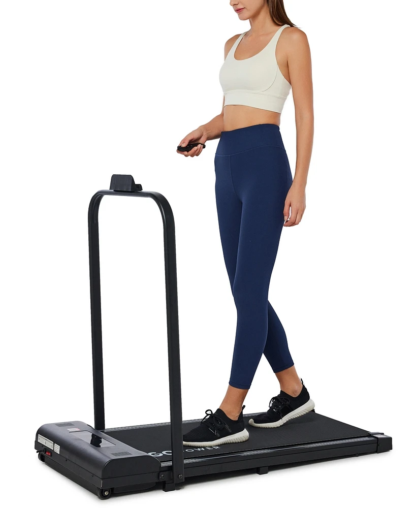 GoPowerBike GoFit Walking Pad Treadmill | with Remote Control | 6 Mile Max Speed 2-in-1