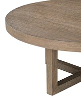 Portmore 44" Round Wood Cocktail Table - Two