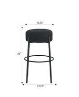 Slickblue 30" Tall Round High Bar Stools Set of 2 for Stylish and Elevated Seating