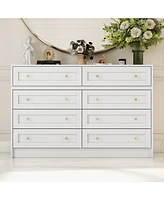Homsee 12-Drawer Storage Organizer with Rotatable Table, Crystal Handles
