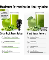 Zulay Kitchen Cold Press Masticating Juicer Extractor - Slow Press Electric Juicer for Fruits and Vegetables