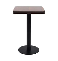 vidaXL Bistro Table Dark Brown 19.7"x19.7" Mdf