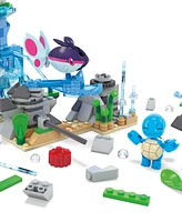 Pokemon Mega Aquatic Adventure Building Toy Kit with 3 Action Figures, 319 Pieces