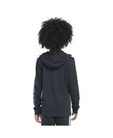 adidas Big Boys Long Sleeve Hooded Signature Tee