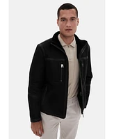 Furniq Uk Men's Shearling Jacket