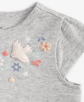 First Impressions Baby Girls Short-Sleeve Nordic Embroidery T-Shirt, Created for Macy's