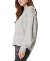 Sam Edelman Women's Khloe Roomy Embroidered Sweater