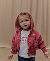 Levi's Baby Girls Tee, Zip Hoodie, and Flare Jeans, 3-Piece Set