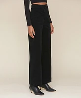 Avec Les Filles Women's High-Waist Flare-Leg Pants