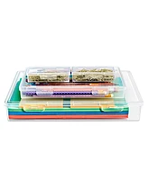 Sorbus 4 Piece Stackable Document & Paper Storage Box Set