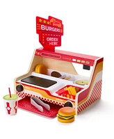 Geoffrey's Toy Box Grill Fry Burger Counter Playset