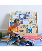 ECR4Kids Single-Sided Book Display, Natural