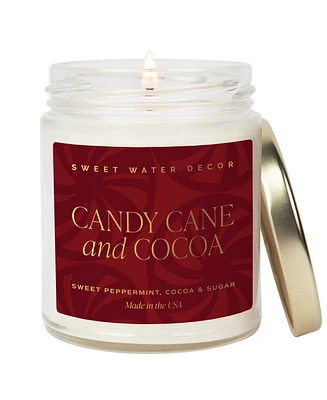 Sweet Water Decor Candy Cane and Cocoa Candle, 9 oz.